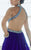 Tiffany Homecoming - Crystal Crusted Halter Long Evening Gown with Cutouts 46028 in Blue