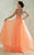 Tiffany Homecoming - 46029 Halter Style Embellished Evening Gown in Peach Fizz