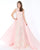 Mac Duggal - 66288M Lace Illusion Jewel Sheath Dress In Pink