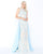 Mac Duggal - 66288M Lace Illusion Jewel Sheath Dress In Blue