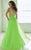 Tiffany Homecoming - Ornamented Scoop A-Line Long Evening Gown 46042 In Green