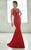Tiffany Designs - 46046 V-Neck Twisted Evening Gown with Cowl Back