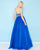 Mac Duggal - 66303H Beaded Semi-Sweetheart Ballgown In Blue