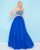 Mac Duggal - 66303H Beaded Semi-Sweetheart Ballgown In Blue