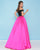 Mac Duggal - 66316H Sequin Off Shoulder Ballgown In Pink