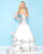 Mac Duggal - 66317H Strapless Floral Ruffled Mermaid Gown In White and Print