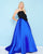 Mac Duggal - 66318H Strapless Straight Across Ballgown In Black and Blue
