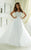 Tiffany Homecoming - 46074 Encrusted Sweetheart Chiffon Long Gown in White