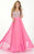 Tiffany Homecoming - 46074 Encrusted Sweetheart Chiffon Long Gown in Pink Orchid