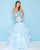 Mac Duggal - 66328H Strapless Floral Embroidered Mermaid Gown In Blue