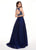 Rachel Allan - 6632 Two Piece Illusion Jewel Ballgown In Blue