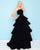 Mac Duggal - 66344H Ruffled Straight Across Ballgown In Black
