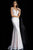 Jovani - Fully Sequined Plunging V-neck Trumpet Gown 66383