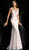 Jovani - 66383 Fully Sequined Deep V-neck Trumpet Dress in Pink