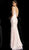 Jovani - 66383 Fully Sequined Deep V-neck Trumpet Dress in Pink