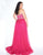 Mac Duggal - 66405F Beaded Semi-Sweetheart Chiffon A-line Dress In Pink