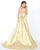 Mac Duggal - 66450M Strapless Beaded Romper with Detachable Skirt In Gold
