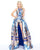 Mac Duggal - 66455M Versailles Print Halter Romper with Overskirt In Print