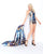 Mac Duggal - 66455M Versailles Print Halter Romper with Overskirt In Print