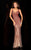 48554 V-Neckline Long Sequin Prom Dress