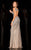 48554 V-Neckline Long Sequin Prom Dress