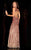 48554 V-Neckline Long Sequin Prom Dress