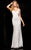 48554 V-Neckline Long Sequin Prom Dress