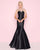 Mac Duggal - 66492L Embellished Illusion Jewel Mermaid Dress In Black