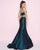 Mac Duggal - 66496L Two Piece Embellished Mermaid Dress In Green