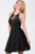 Beaded Embellishments Halter A-Line Dress JVN41426