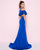 Mac Duggal - 66508L Two Piece Halter Sheath Dress In Blue