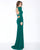 Cassandra Stone - 66509A Embellished High Sheath Dress In Green