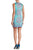 Maggy London - T2648MNR Medallion Print Cotton Dress in Blue and Green
