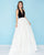 Mac Duggal - 66516H Velvet Halter Bow Tied Embroidered Evening Gown In Black and White