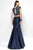 Alyce Paris - 6651 2 Piece Dress In Navy-Rosewater
