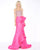 Cassandra Stone - 66527A Strapless Sweetheart Sheath Dress In Pink