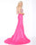 Cassandra Stone - 66527A Strapless Sweetheart Sheath Dress In Pink