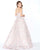 Mac Duggal - 66554M Floral Print Sweetheart Ballgown In Pink