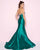 Mac Duggal - 66561L Bedazzled Straight Mermaid Dress In Green