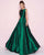 Mac Duggal - 66562L Sleeveless Bateau Ballgown In Green