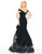 Mac Duggal - Off-Shoulder Ruffled Trumpet Gown 66586R - 1 pc Blk In Size 16 Available