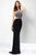 Alyce Paris - 6659 Long Dress In Black Silver