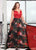 Rachel Allan Curves - 6664 Plunging Sweetheart Floral Evening Dress In Red and Multi-Color