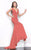 Shail K - Sleeveless Plunging V Neck Mermaid Gown 3980  In Orange