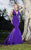 Shail K - Sleeveless Plunging V Neck Mermaid Gown 3980  In Purple