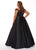 Rachel Allan Curves - 6670 Off-Shoulder Boning Ballgown In Black