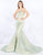 Mac Duggal Prom - 66740M Strapless Jacquard Trumpet Evening Gown In Blue