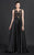 MNM Couture - N0041 Sequin Embellished A-line Gown in Black