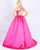 Mac Duggal Ballgowns - 66728H Jeweled Pleated Ballgown With Train In Pink