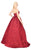 Mac Duggal Ballgowns - 66745H Floral Brocade Sweetheart Ballgown in Red